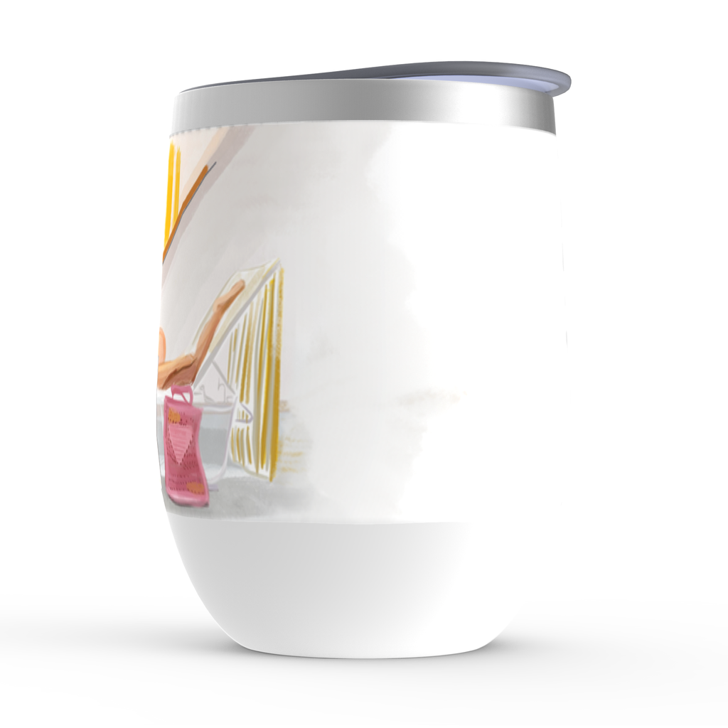 Me, Myself, & My Book Wine Tumbler